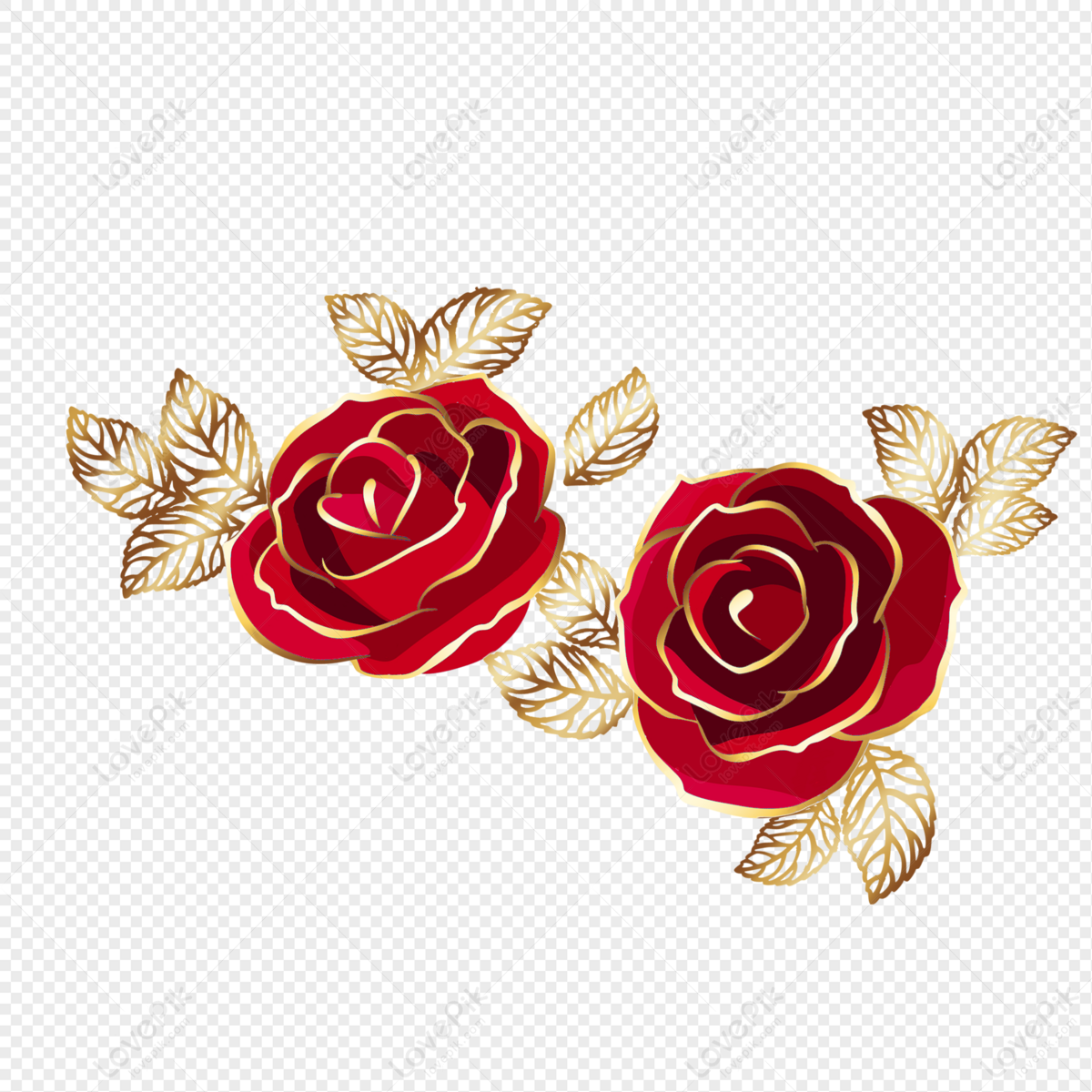 Gambar Bunga Mawar Emas