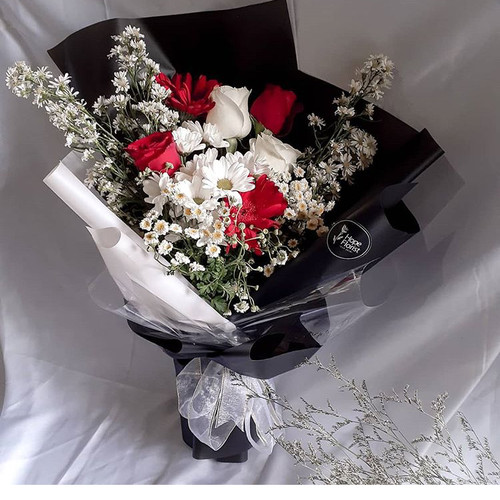 Gambar Bunga Mawar Merah Dan Putih