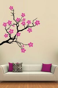 Gambar Bunga Sakura Di Dinding