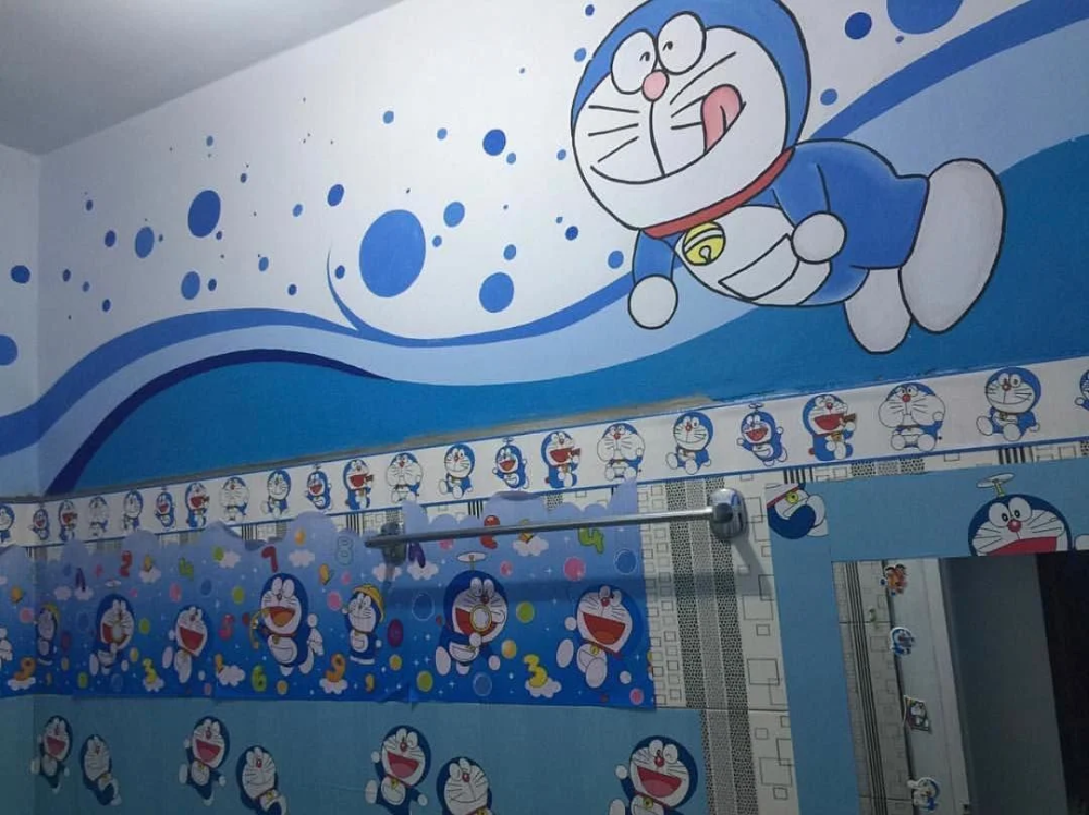 Gambar Doraemon Di Dinding