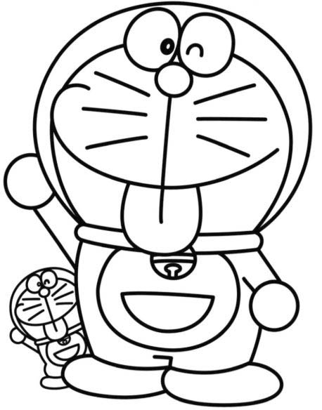 Gambar Doraemon Warna Hitam