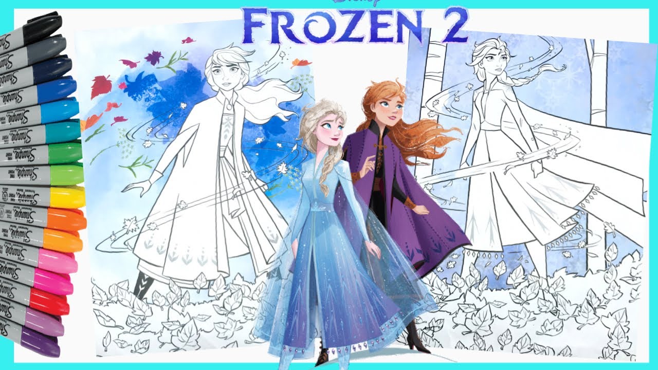 Gambar Elsa Frozen Untuk Mewarnai