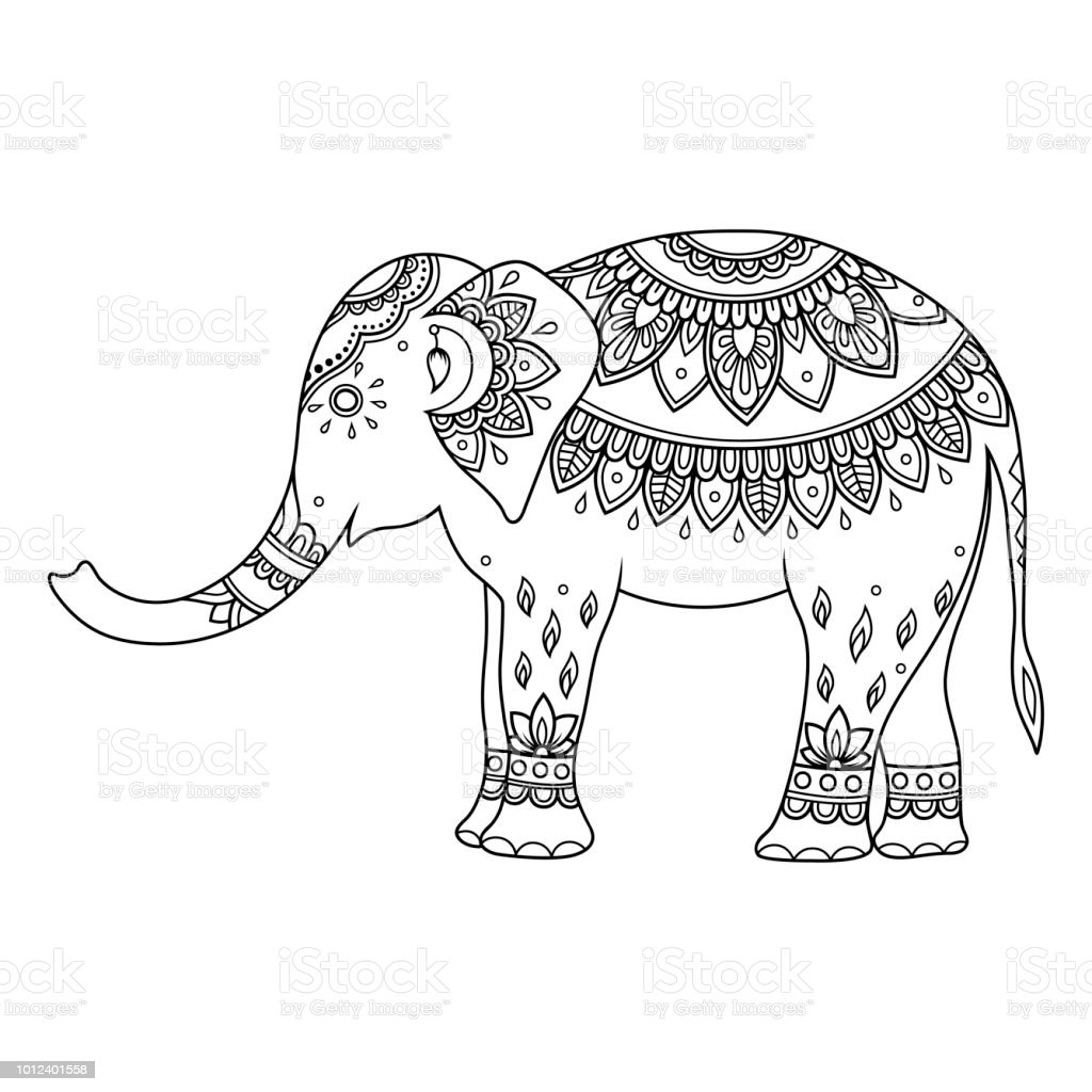 Gambar Gajah Di Buku Gambar