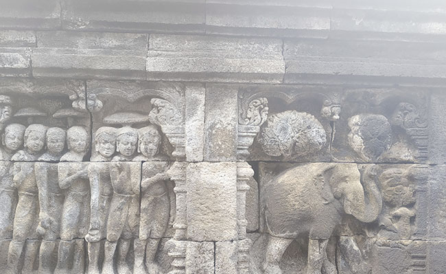 Gambar Gajah Di Relief Candi Borobudur