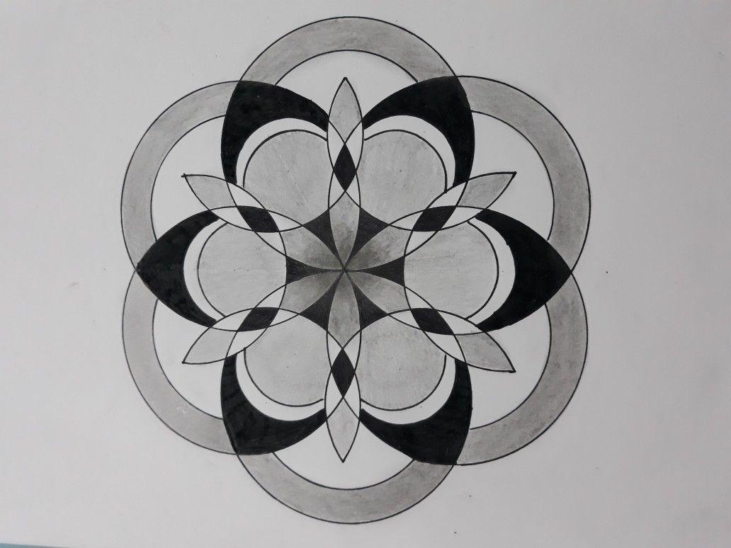Gambar Geometri Bunga