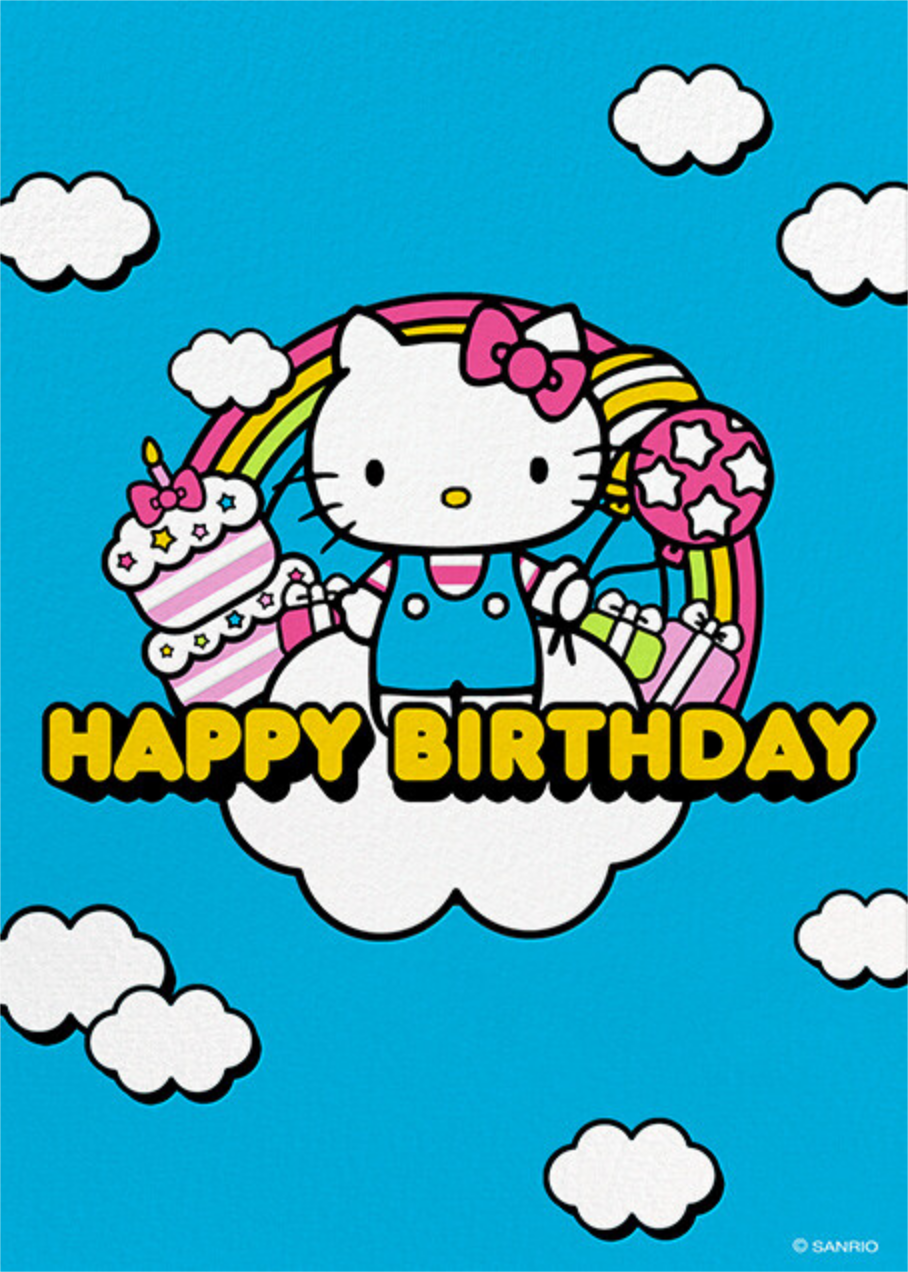 Gambar Hello Kitty Happy Birthday