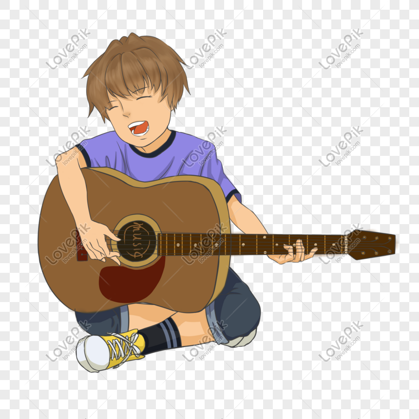 Gambar Karikatur Gitar