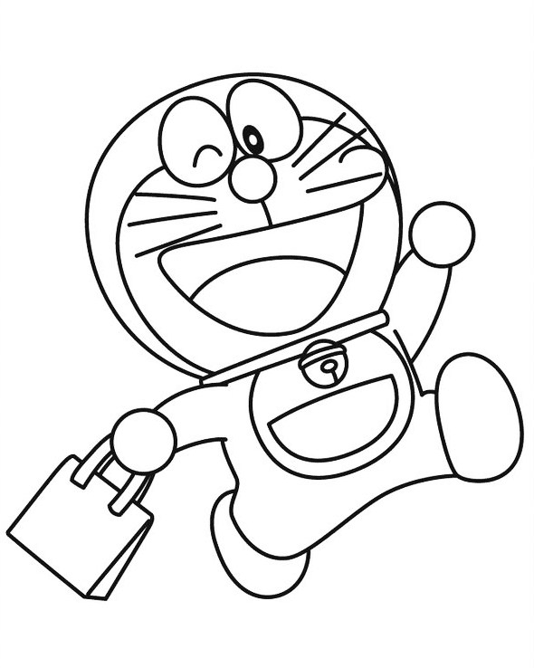 Gambar Kartun Doraemon Untuk Mewarnai