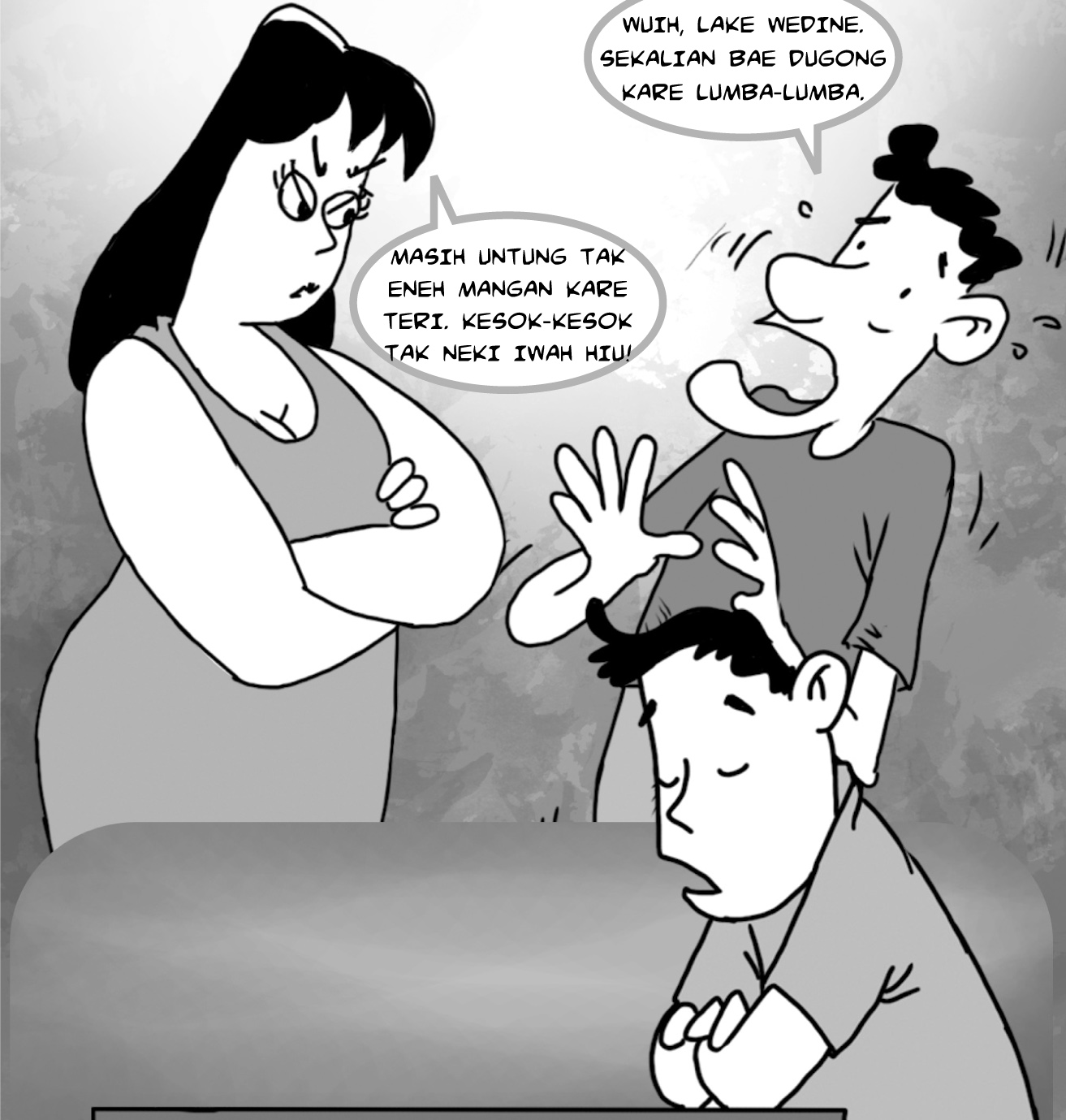 Gambar Kartun Suami Takut Istri