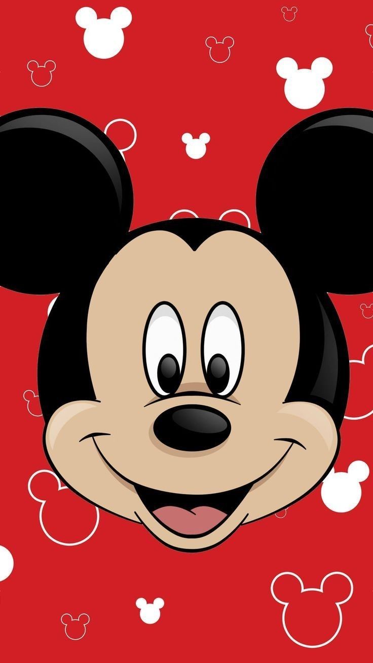 Gambar Kepala Mickey Mouse Hitam Putih