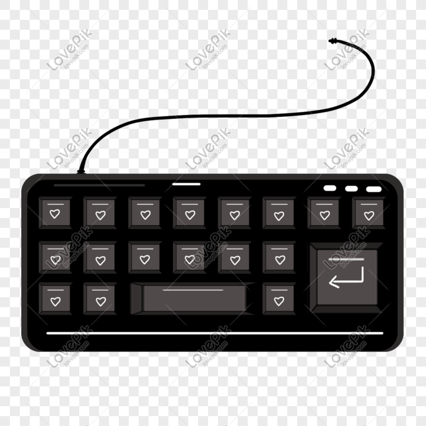 Gambar Keyboard Hitam Putih Kartun