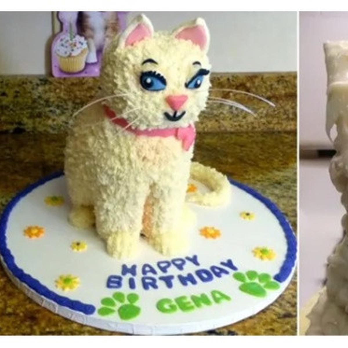 Gambar Kue Ulang Tahun Bentuk Kucing