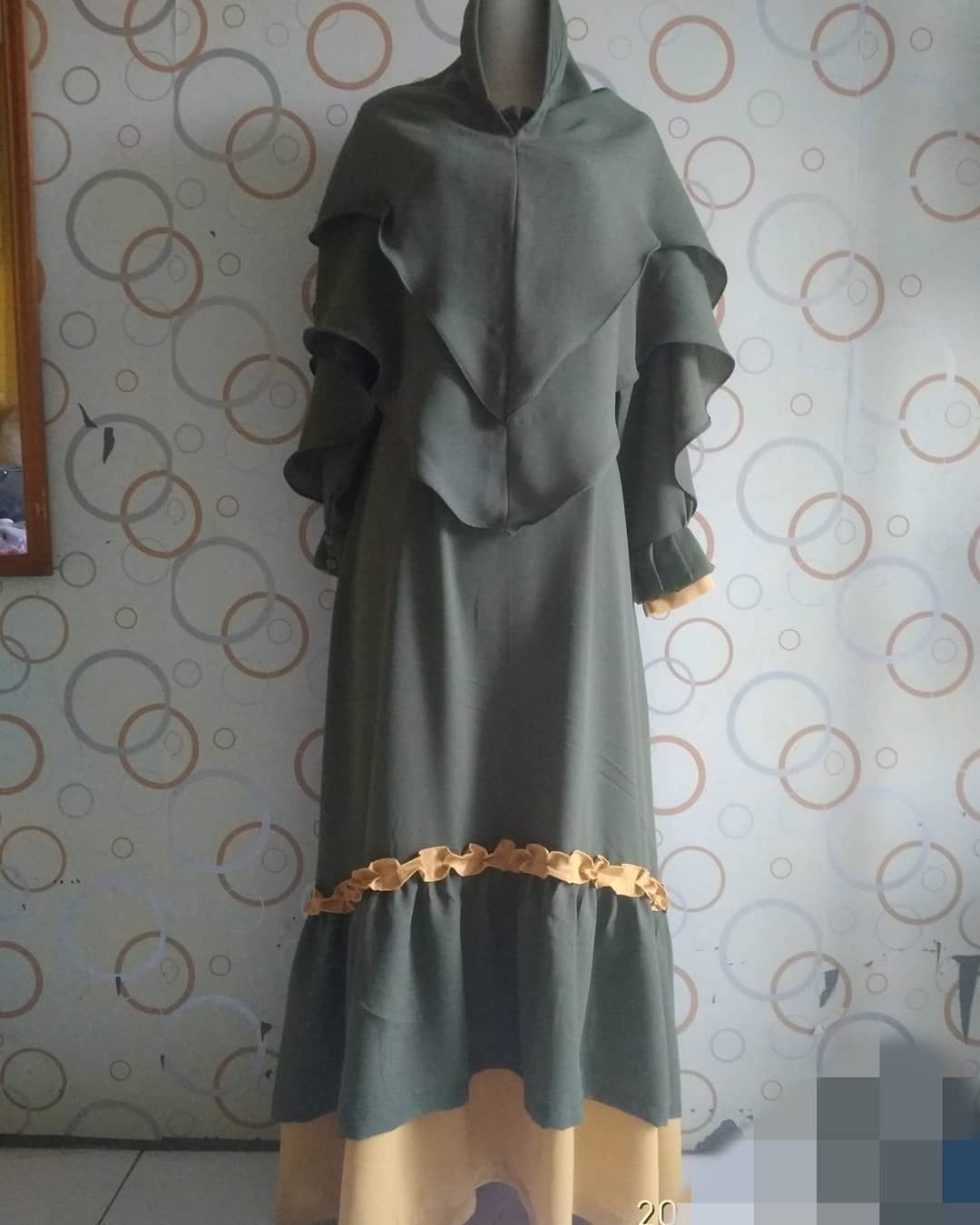 Gambar Long Dress Jahit