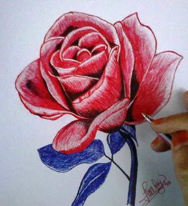 Gambar Lukisan Bunga Yg Simpel