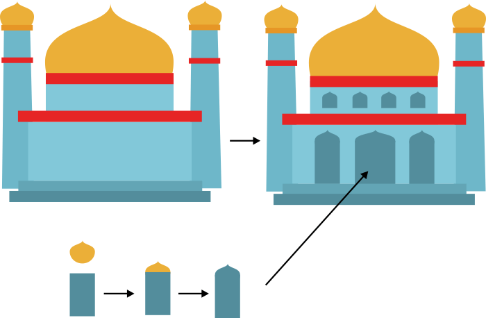 Gambar Masjid Kartun Berwarna