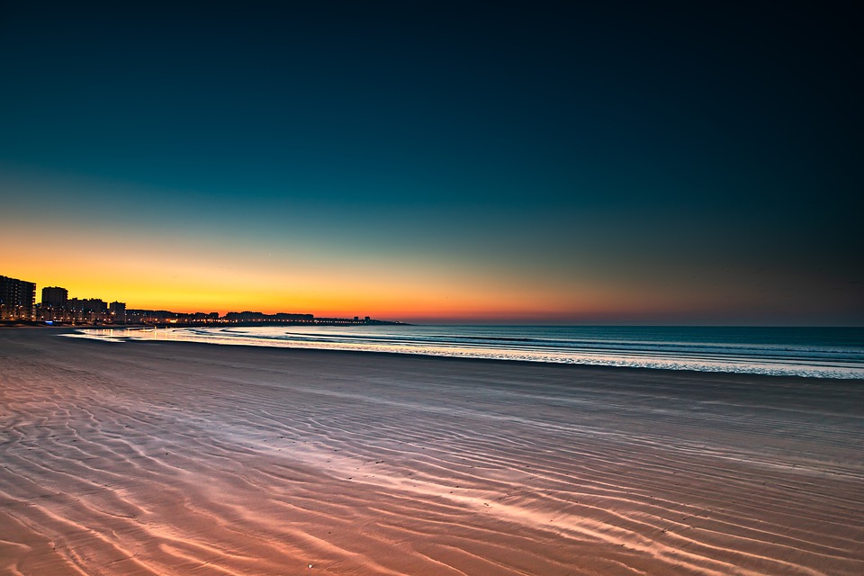 Gambar Pemandangan Laut Sunset