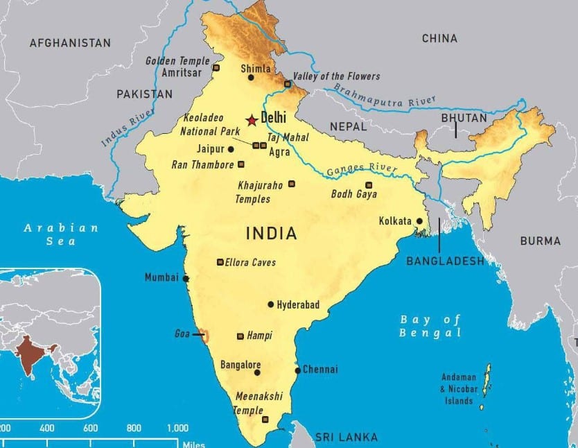 Gambar Peta India