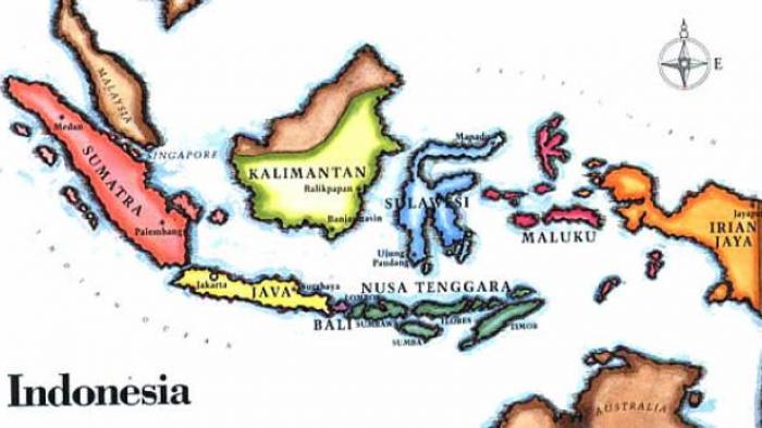 Gambar Peta Indonesia Dan Keterangannya