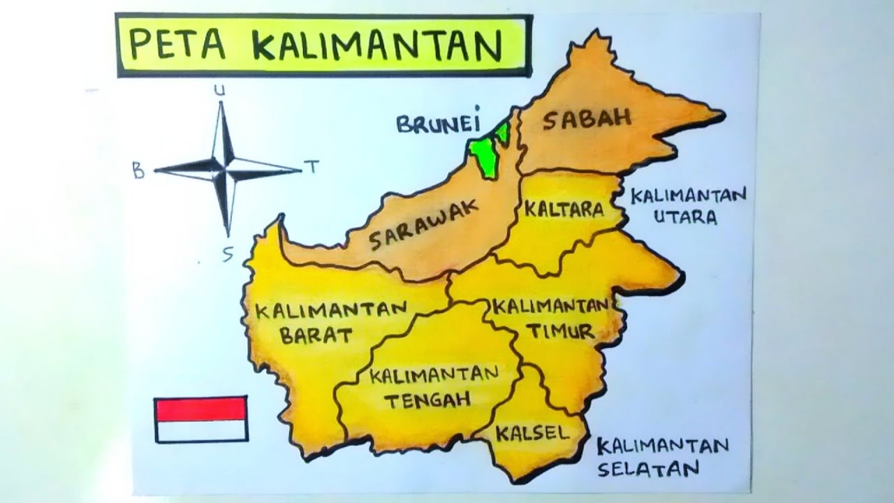 Gambar Peta Kalimantan