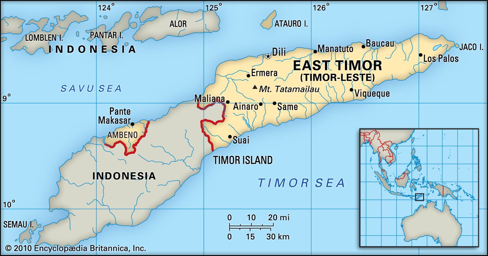 Gambar Peta Timor Leste