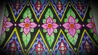 Gambar Pola Batik Bunga