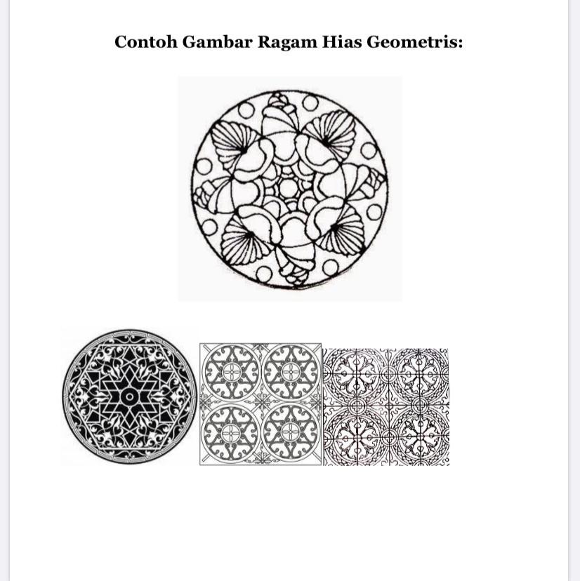 Gambar Ragam Hias Geometris Lingkaran