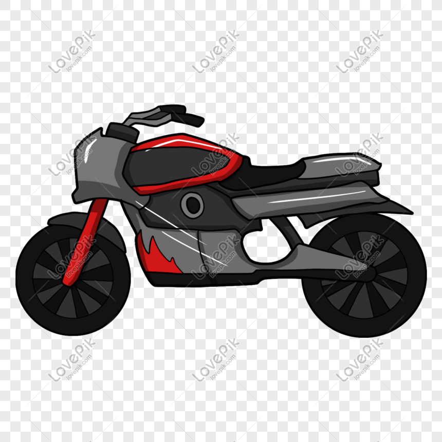 Gambar Sepeda Motor Hitam Putih