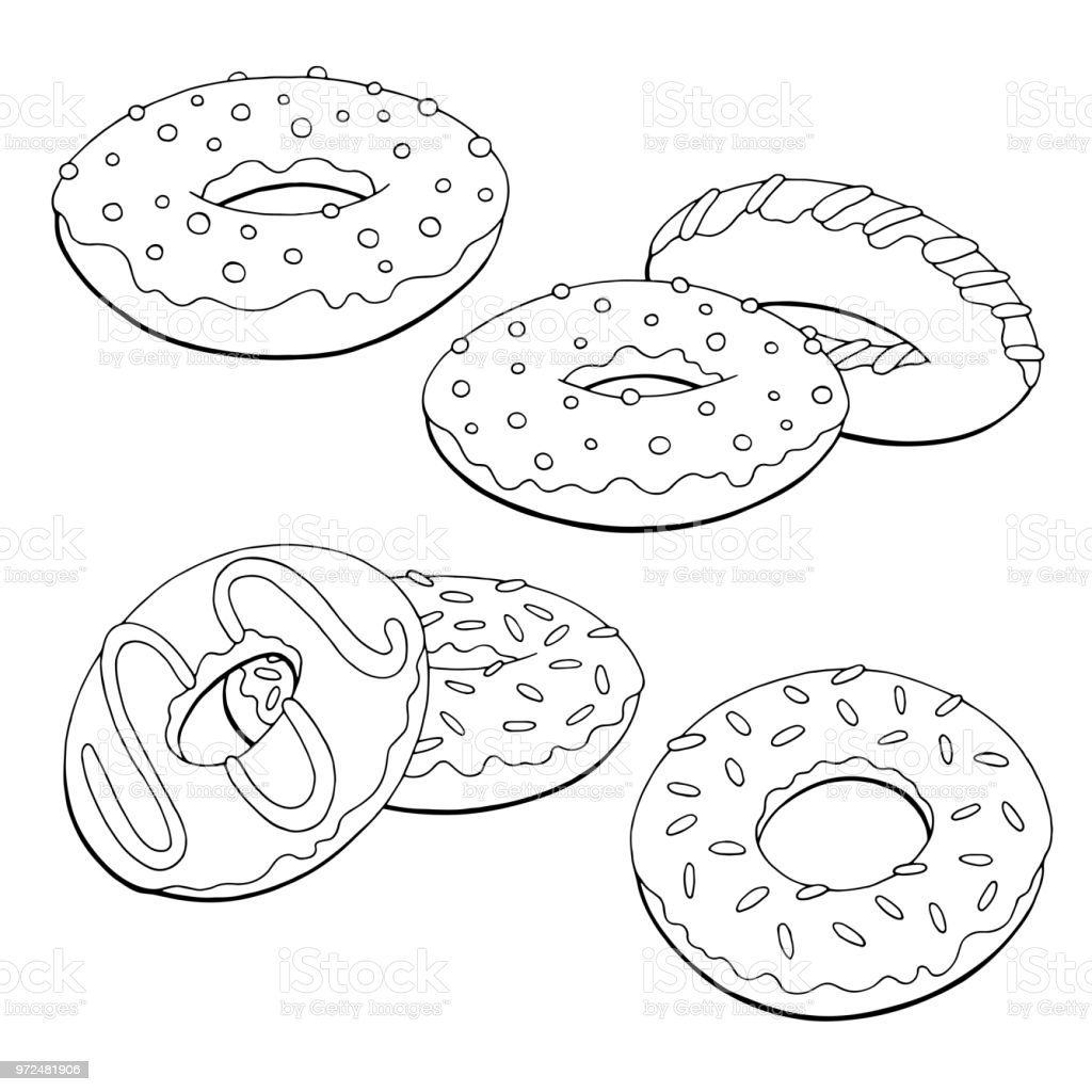 Gambar Sketsa Donut