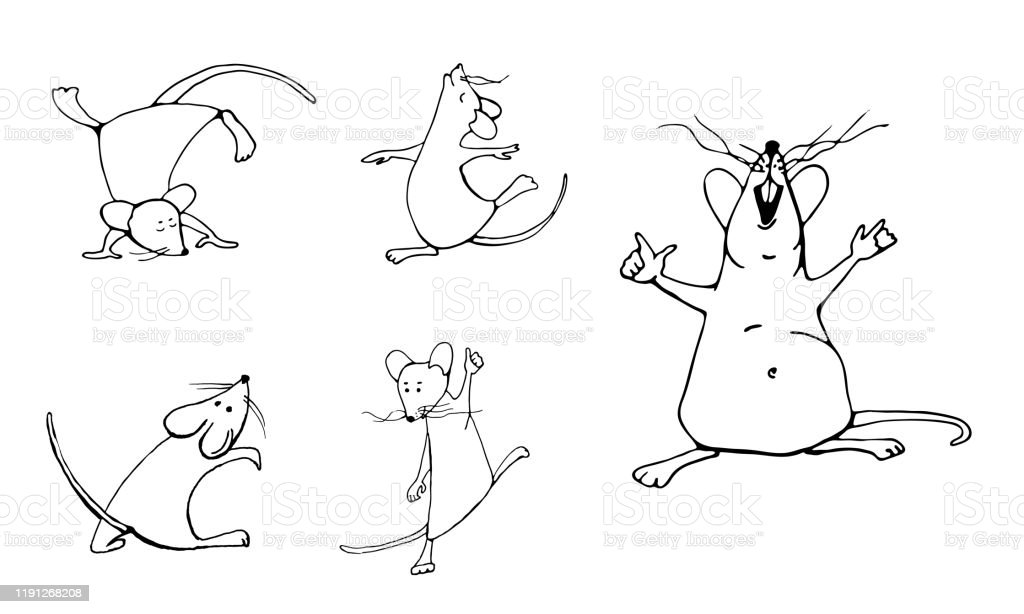 Gambar Sketsa Tikus
