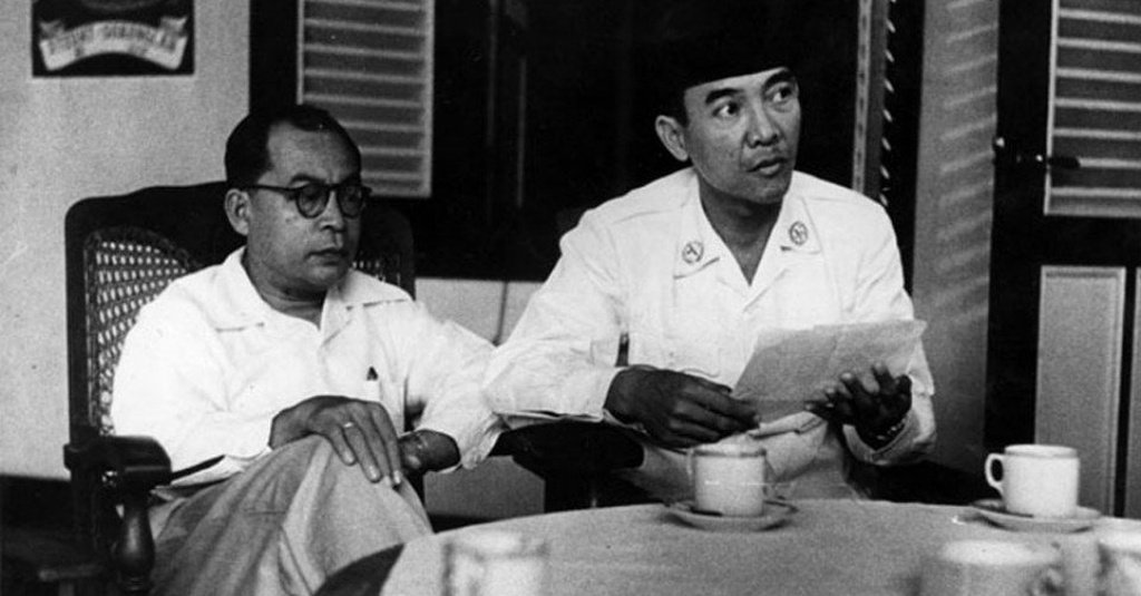 Gambar Soekarno Hatta Hitam Putih