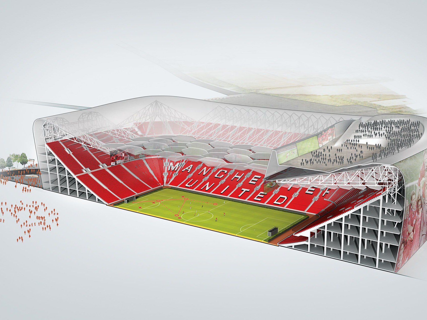 Gambar Stadion Manchester United