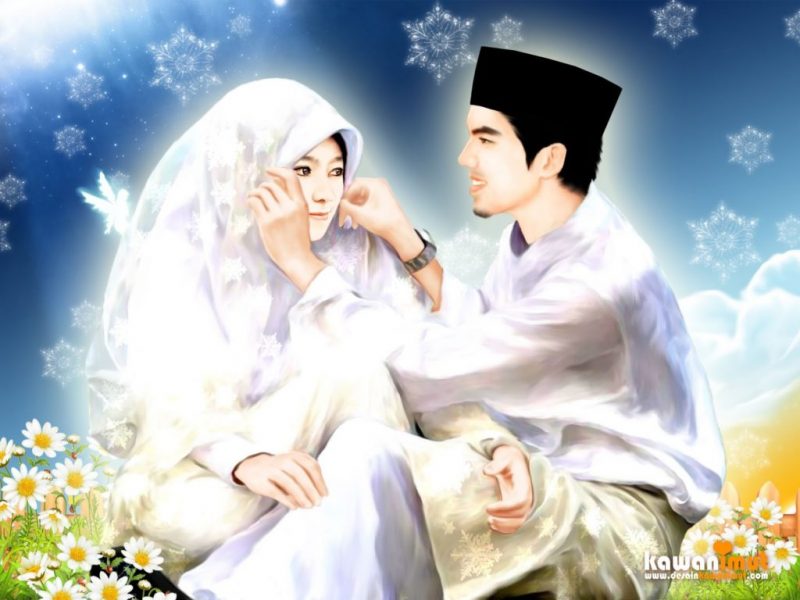 Gambar Suami Istri Muslimah
