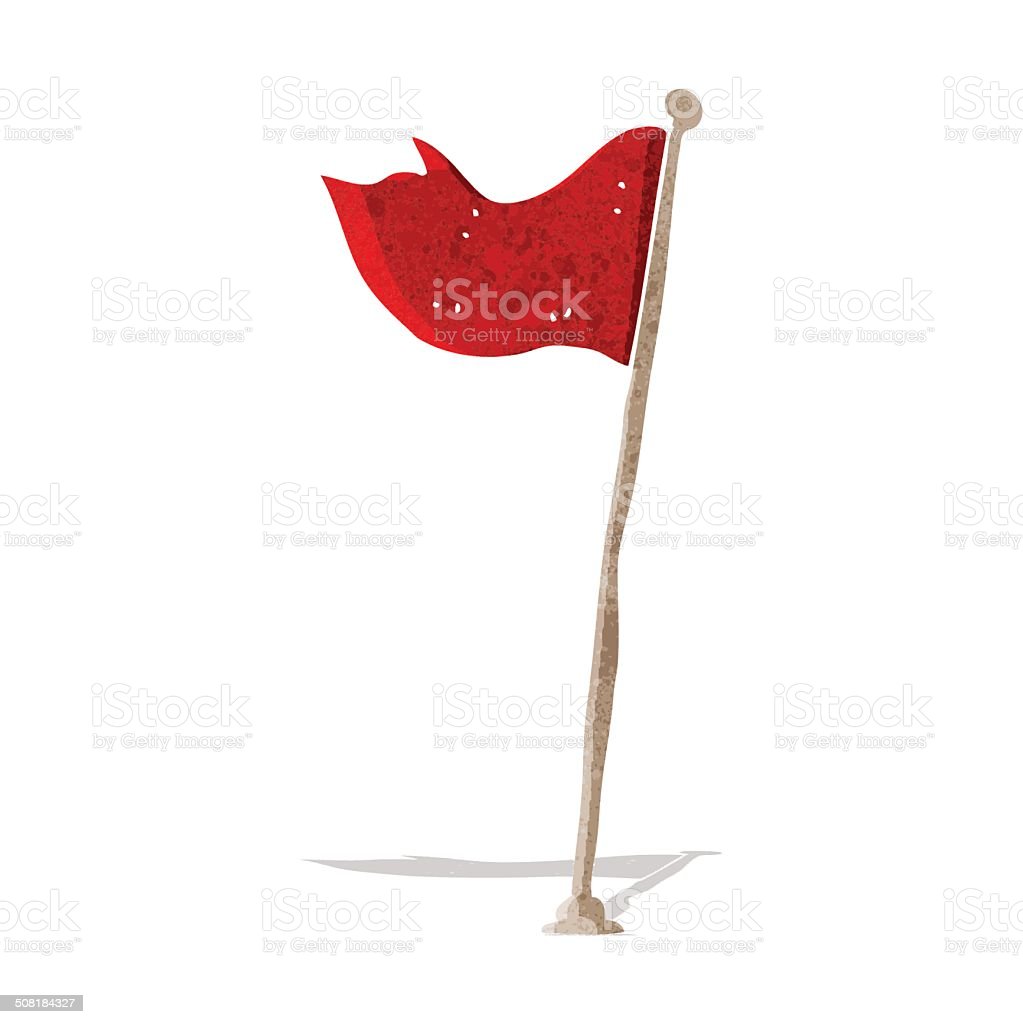 Gambar Tiang Bendera Kartun