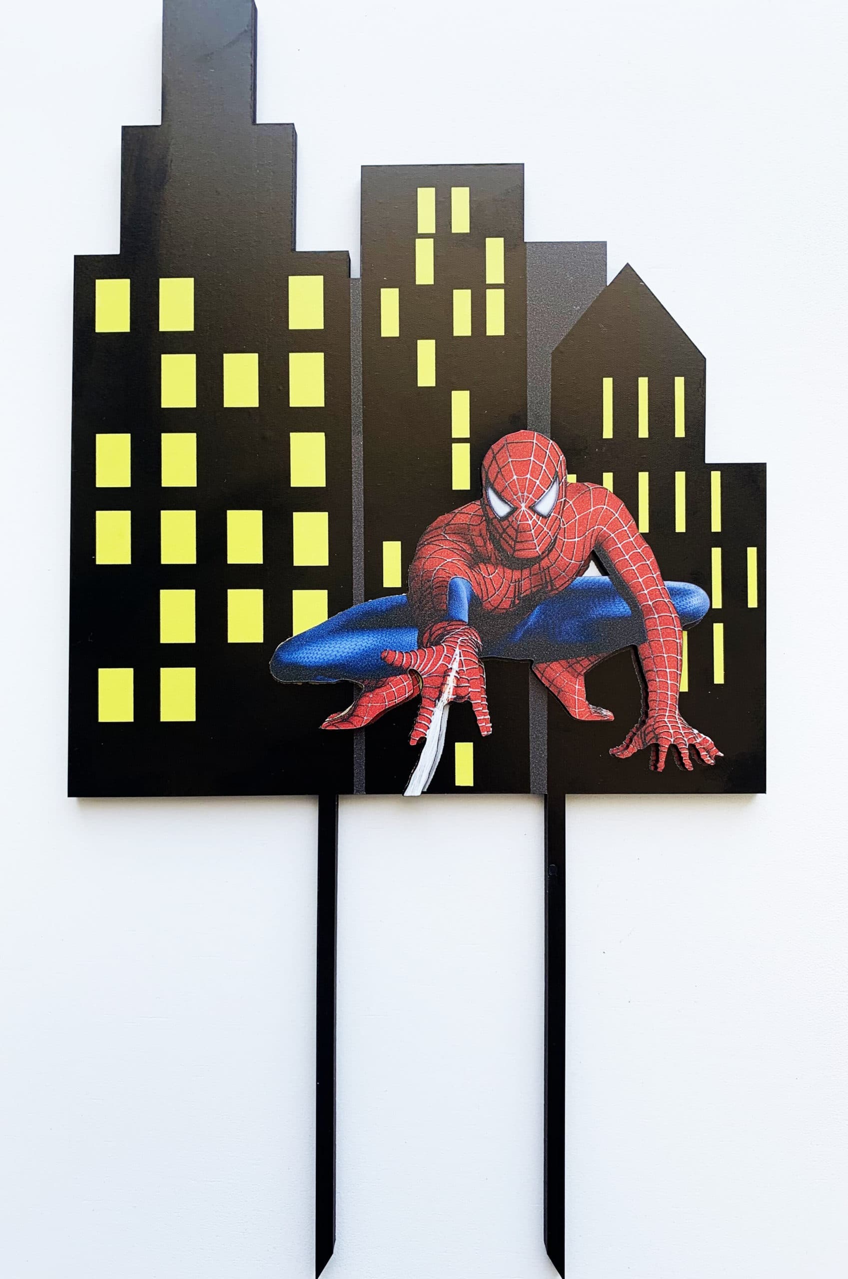 Gambar Topper Gedung Spiderman