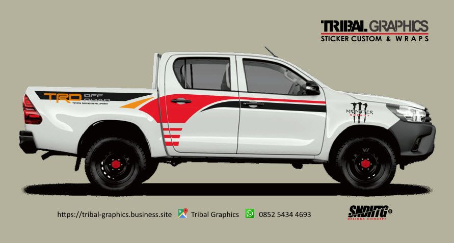 Gambar Truck Stiker Tribal