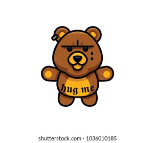 Gangster Teddy Bear Drawings