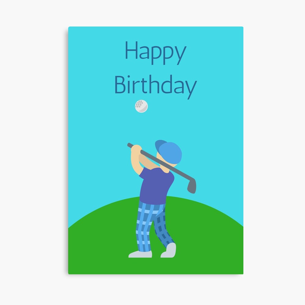 Geburtstagskarte Golf