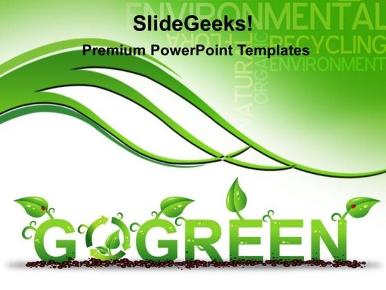 Go Green Background Power Point