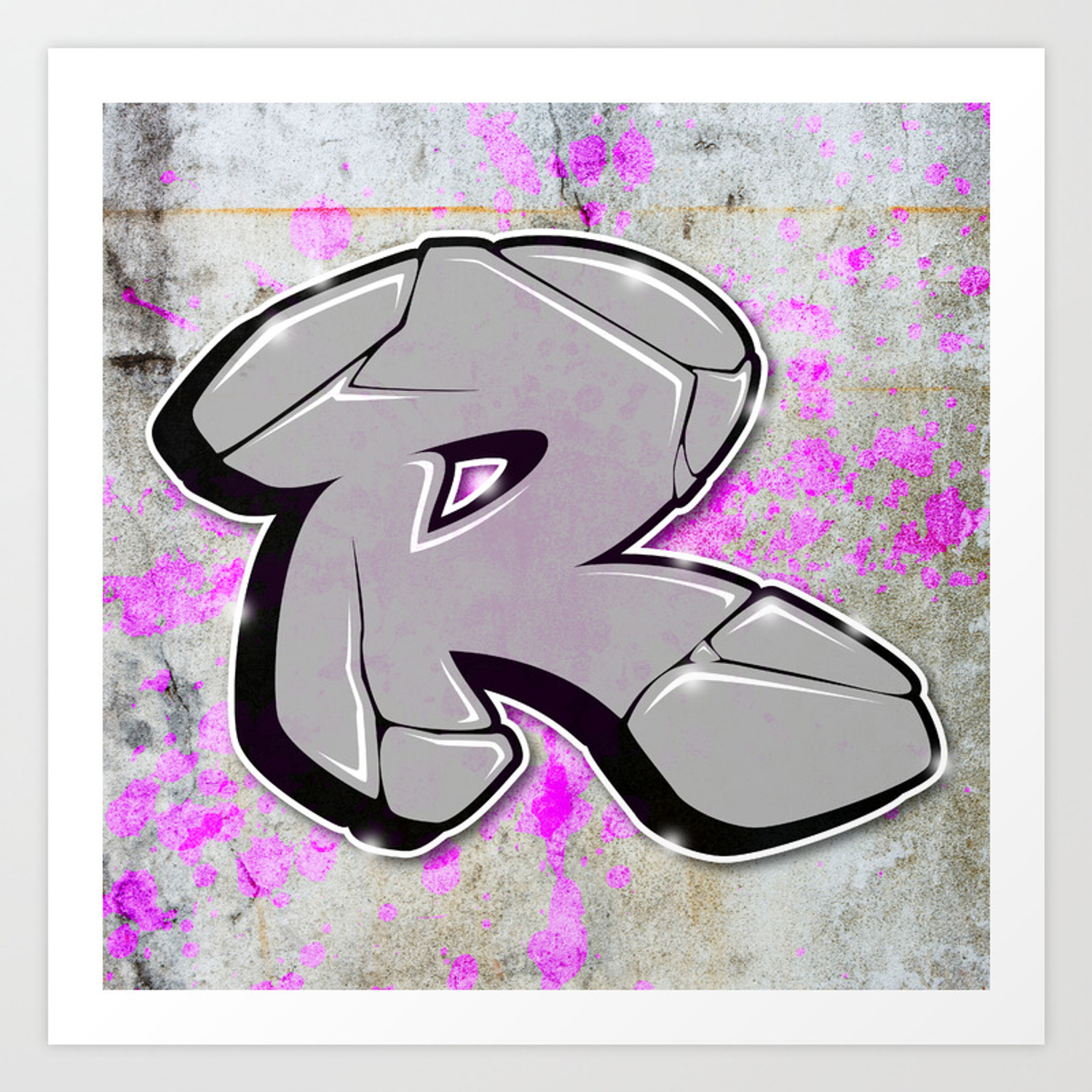 Graffiti Alphabet Letters R