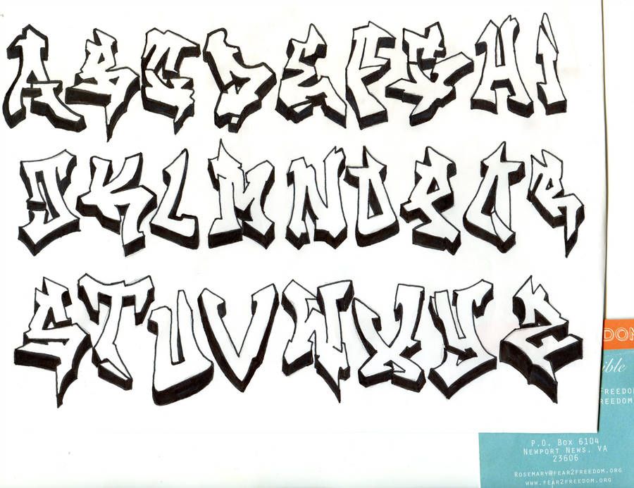 Graffiti Letters Az Wildstyle