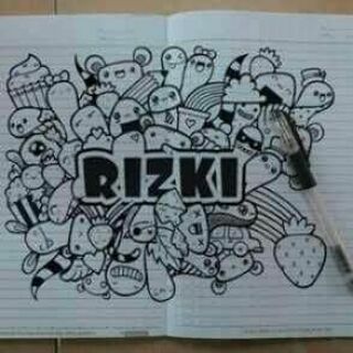 Graffiti Nama Rizky