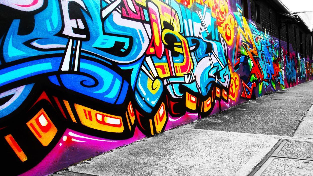Graffiti Street Background