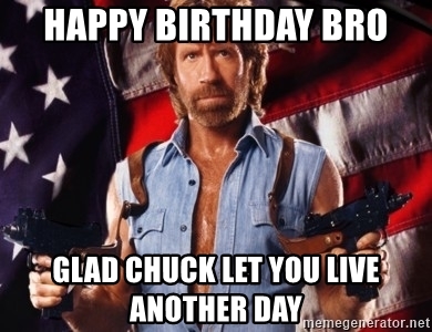 Happy Birthday Chuck Norris Meme