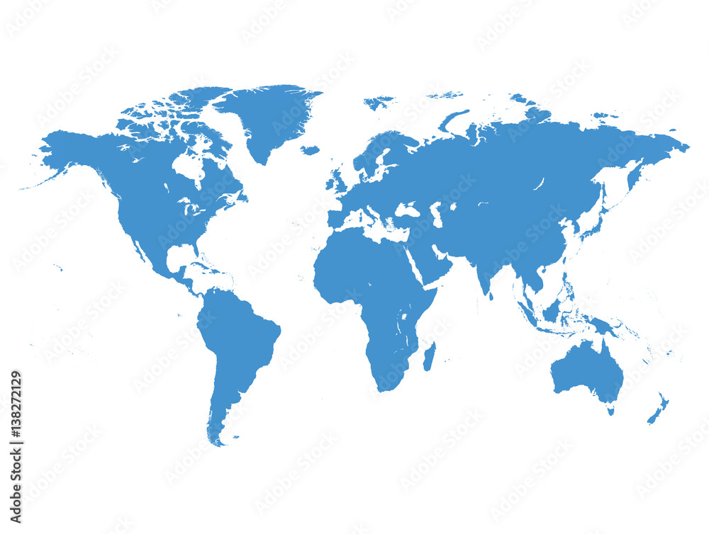 High Resolution World Map
