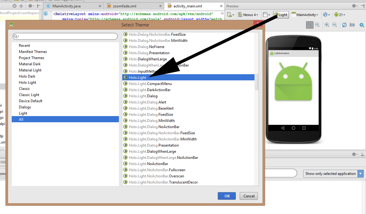 How To Remove Title Bar Android Studio