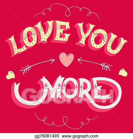I Love You More Clipart