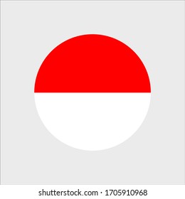 Indonesia Flag Circle Png