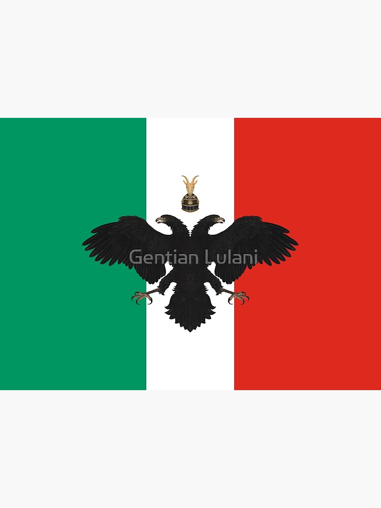 Italien Albanien Flagge