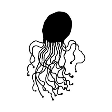 Jellyfish Silhouette Vector
