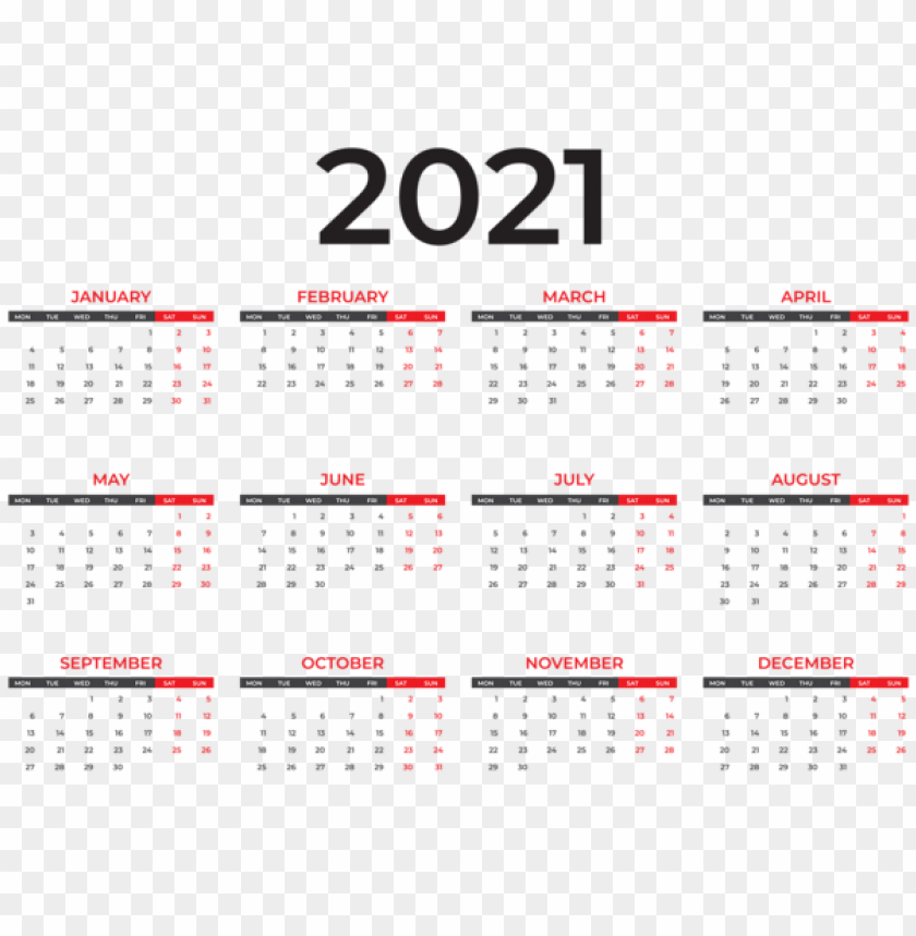 Kalender 2021 High Resolution